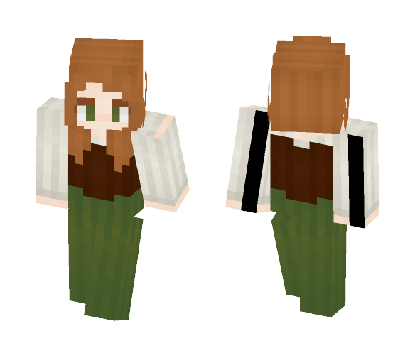Download Free ⊰ Ginger Farmer Female ⊱ Skin for Minecraft image 1 ⊰ Ginger Farmer Female ⊱ - Female Minecraft Skins - image 1