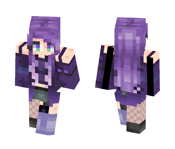 Download Free Purple Garden -IISavageDreamzII Skin for Minecraft image 1 Purple Garden -IISavageDreamzII - Female Minecraft Skins - image 1