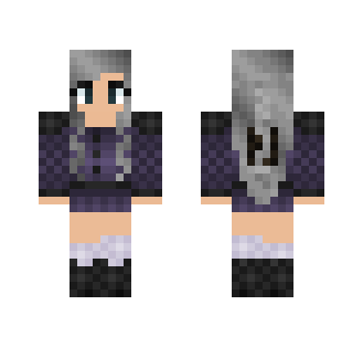 Dark Purple Warrior Girl - Girl Minecraft Skins - image 2