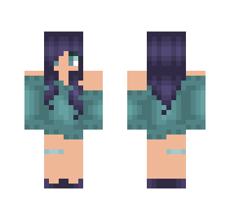Purple Teal Evening - Female Minecraft Skins - image 2