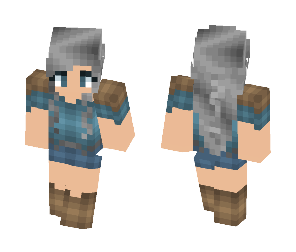 Stylish Warrior - Female Minecraft Skins - image 1