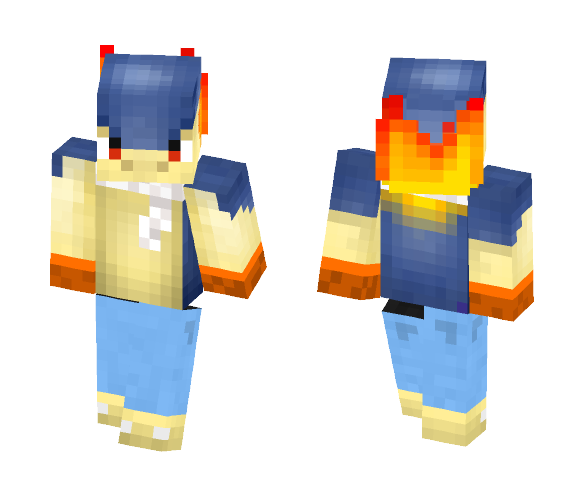BlazeTyphlosion - Male Minecraft Skins - image 1
