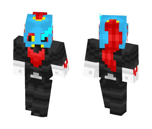 Undyne The Undying Undertale - Female Minecraft Skins - image 1