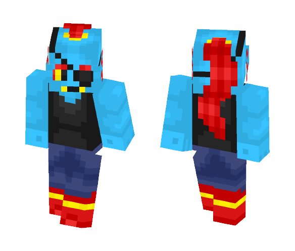 Undyne Undertale - Female Minecraft Skins - image 1