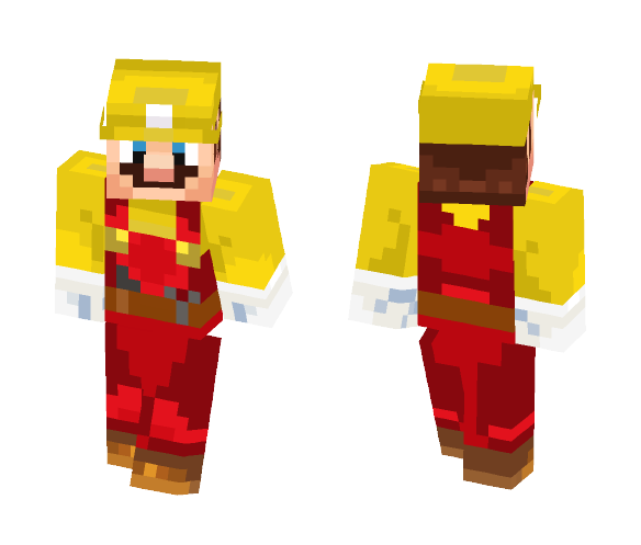 Builder Mario - Male Minecraft Skins - image 1