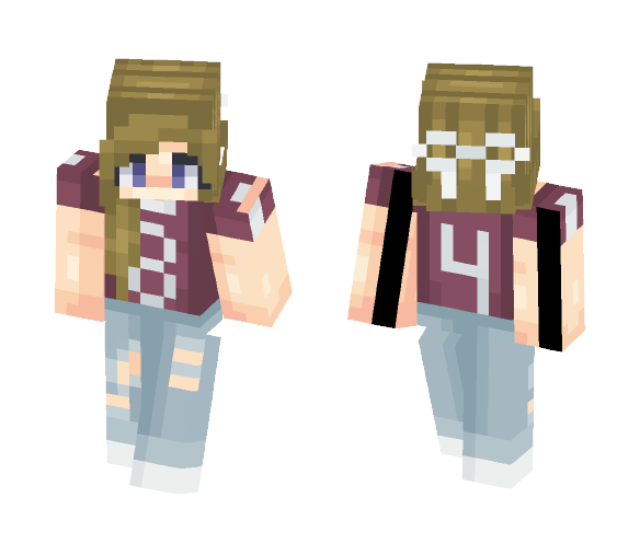 Download Free sports t-shirt :P Skin for Minecraft image 1 sports t-shirt :P - Female Minecraft Skins - image 1