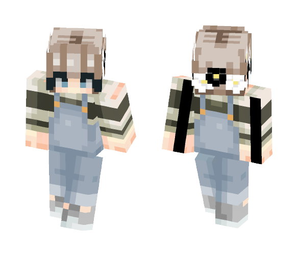 Girl with flower crown // Jette - Flower Crown Minecraft Skins - image 1