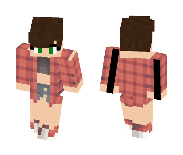 Short haired girl no2 - Color Haired Girls Minecraft Skins - image 1