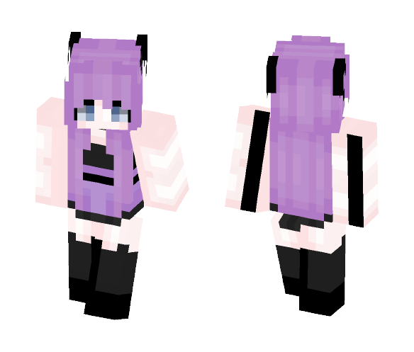 Pastel goth cat~ - Female Minecraft Skins - image 1