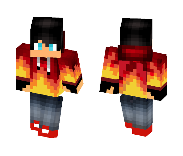 teen fire dood - Male Minecraft Skins - image 1