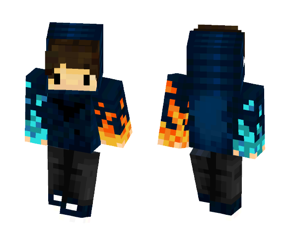 Ice/Fire chibi - Male Minecraft Skins - image 1
