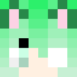 Green Kimono Kitsune - Female Minecraft Skins - image 3