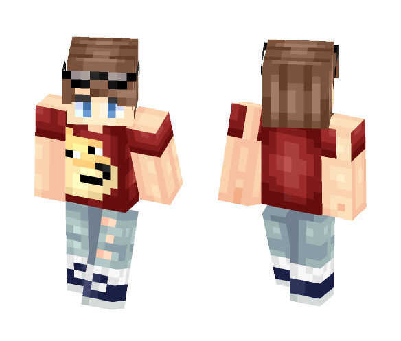 Male Doge Shirt - Male Minecraft Skins - image 1