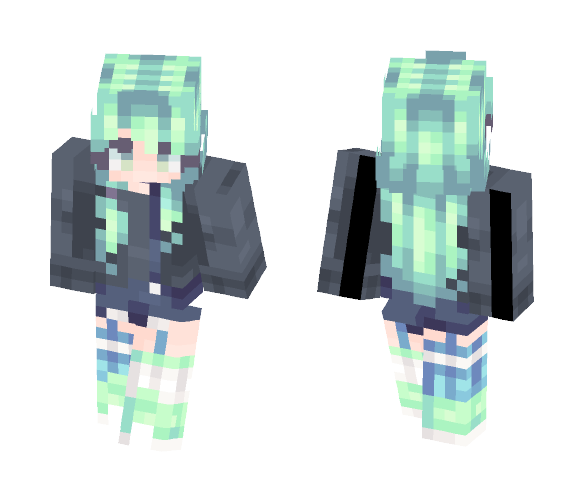 Prismarine Girl - Girl Minecraft Skins - image 1