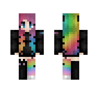 Rainbow Girl - Girl Minecraft Skins - image 2