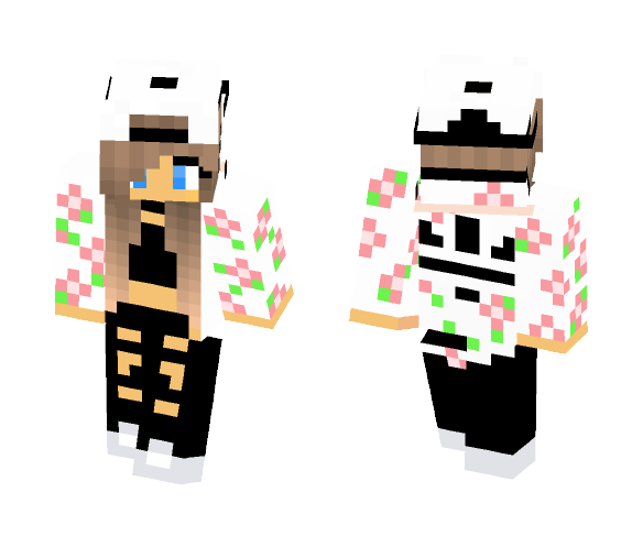 Adidas White Girl - Girl Minecraft Skins - image 1