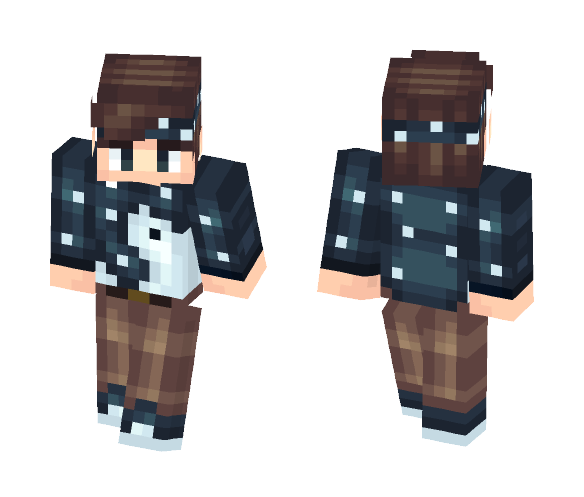 Cool Yin Yang Boy - Boy Minecraft Skins - image 1