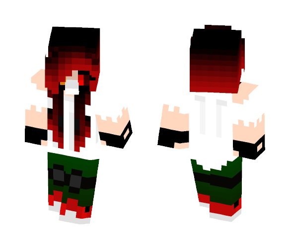 Amber /w no Hoodie | OC - Female Minecraft Skins - image 1