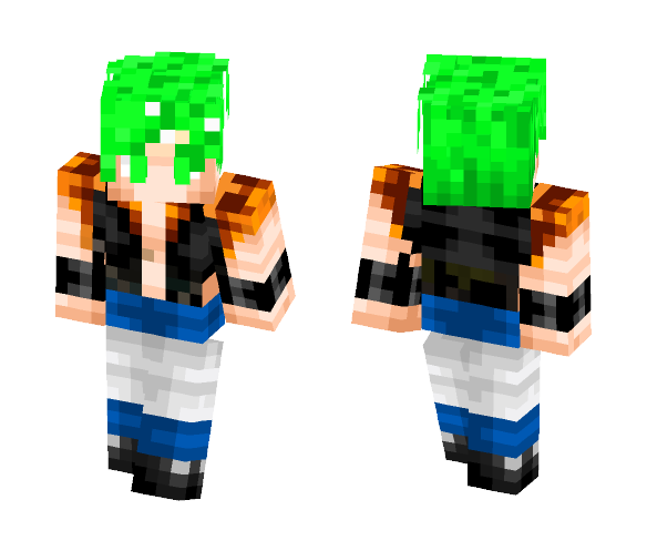 GOGETA SSJ GREEN MAX FORM - Male Minecraft Skins - image 1