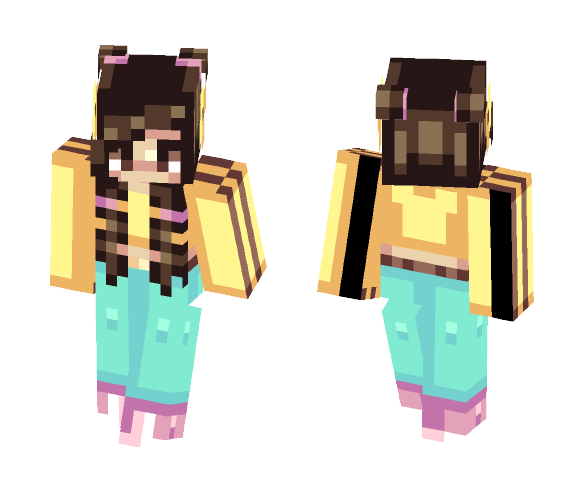 Brunette party - Female Minecraft Skins - image 1