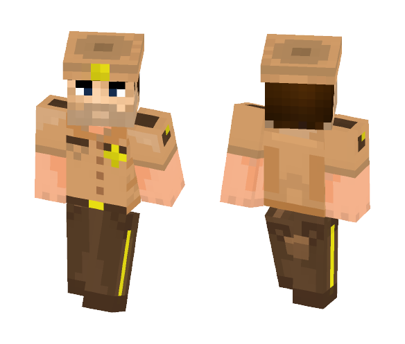 Download Free Rick Sheriff Skin for Minecraft image 1 Rick Sheriff - Male Minecraft Skins - image 1