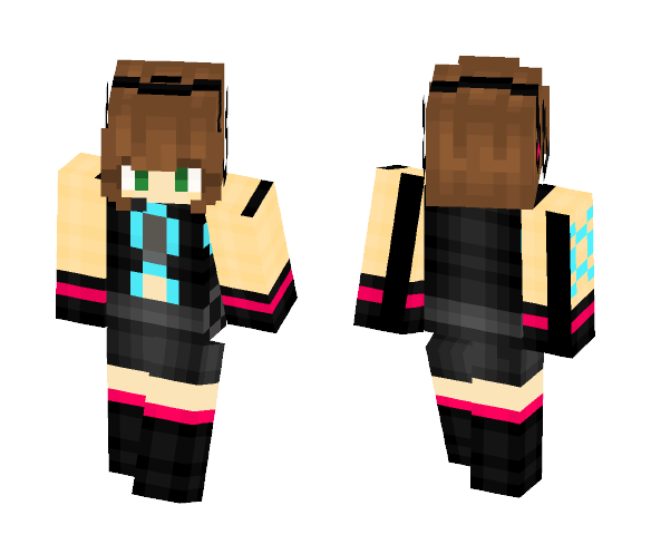 Maekawa Miku [Cyber ver.] - Female Minecraft Skins - image 1