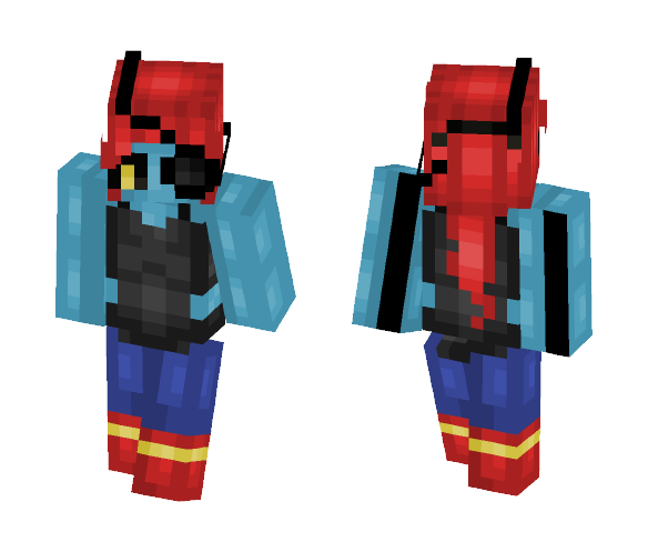 Undyne - Pacifist Route - Female Minecraft Skins - image 1