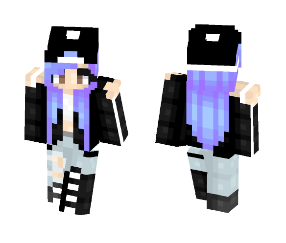 Indigo Tomboy - Female Minecraft Skins - image 1