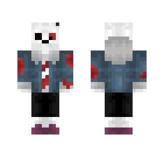Horrortale Sans (Too much blood?!) - Male Minecraft Skins - image 2