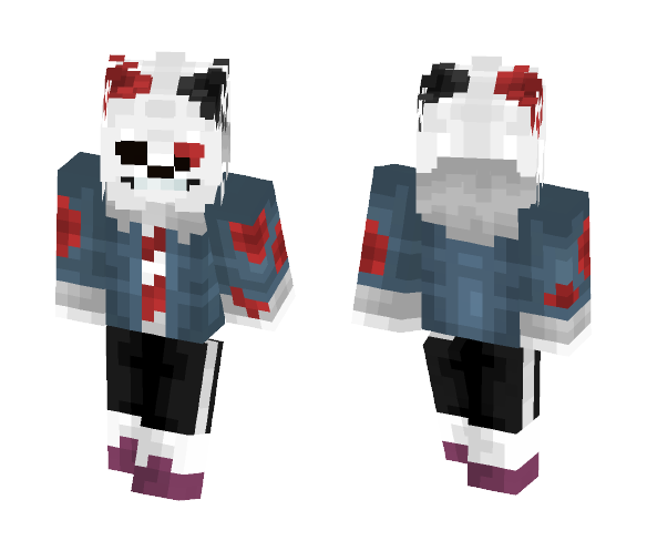 Download Free Horrortale Sans (Too much blood?!) Skin for Minecraft image 1 Horrortale Sans (Too much blood?!) - Male Minecraft Skins - image 1