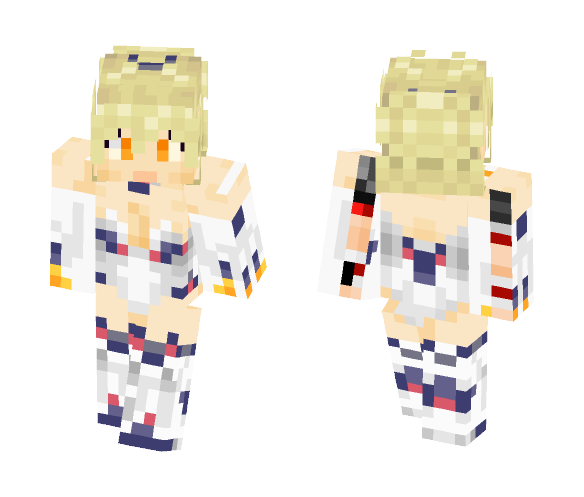 Peashy - Yellow Heart (HDD) - Female Minecraft Skins - image 1