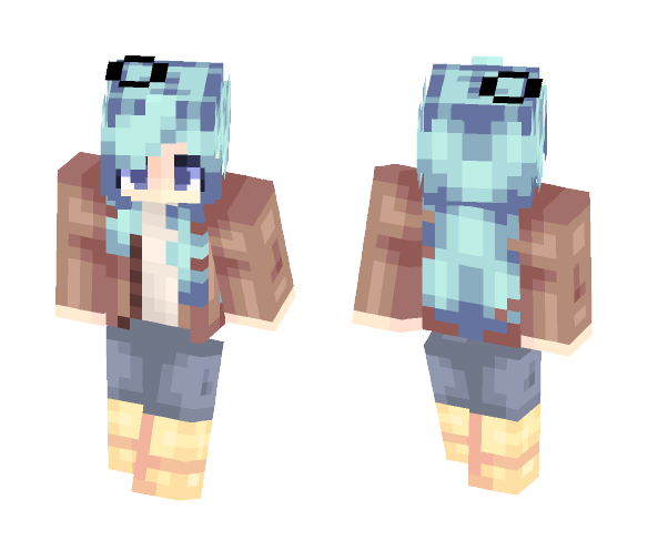 Blue sky skies - Female Minecraft Skins - image 1