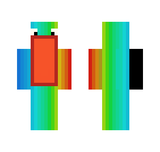 Rainbow with open mouth - Male Minecraft Skins - image 2