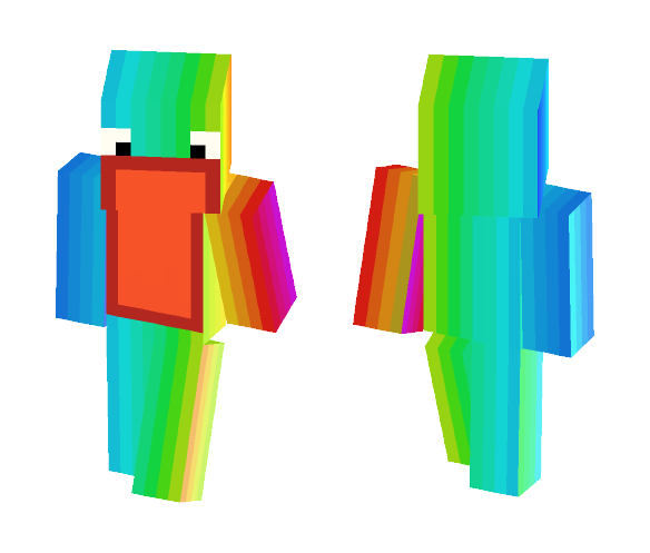 Rainbow with open mouth - Male Minecraft Skins - image 1