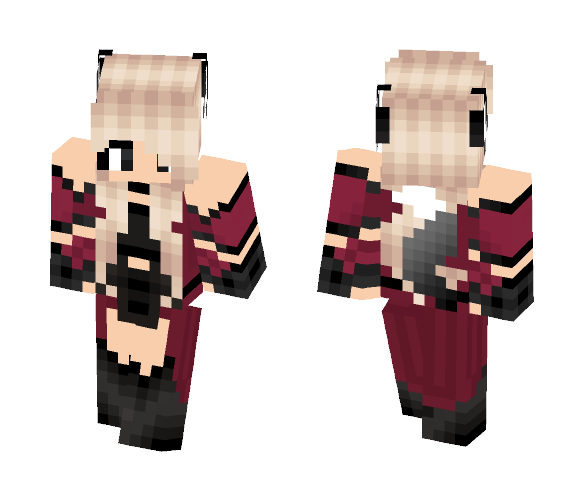 Download Free Evil Girl (Majin Girl) Skin for Minecraft image 1 Evil Girl (Majin Girl) - Girl Minecraft Skins - image 1