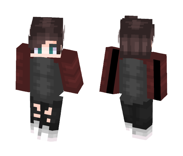 Red And Gray Shirt - Male Minecraft Skins - image 1