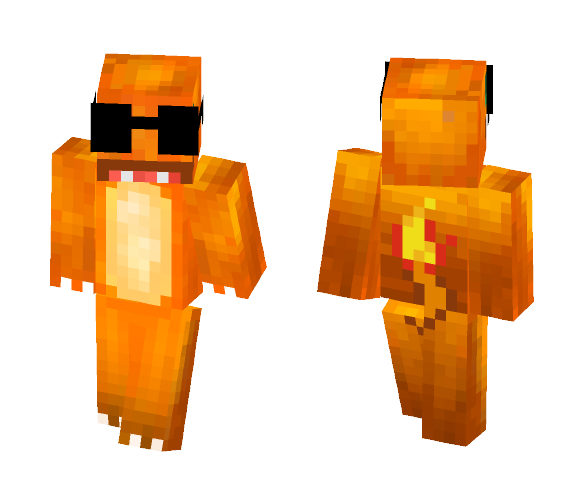 Secret Agent Charmander - Male Minecraft Skins - image 1