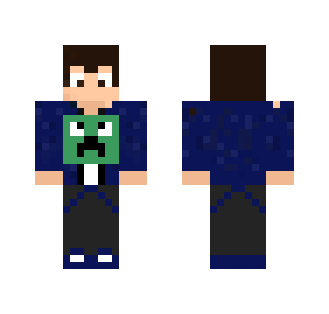 There's a creeper on my top - Male Minecraft Skins - image 2