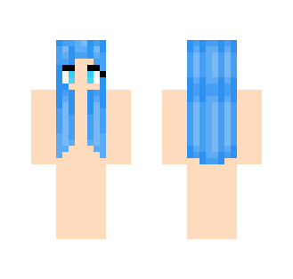 Blue hair girl skin base - Color Haired Girls Minecraft Skins - image 2