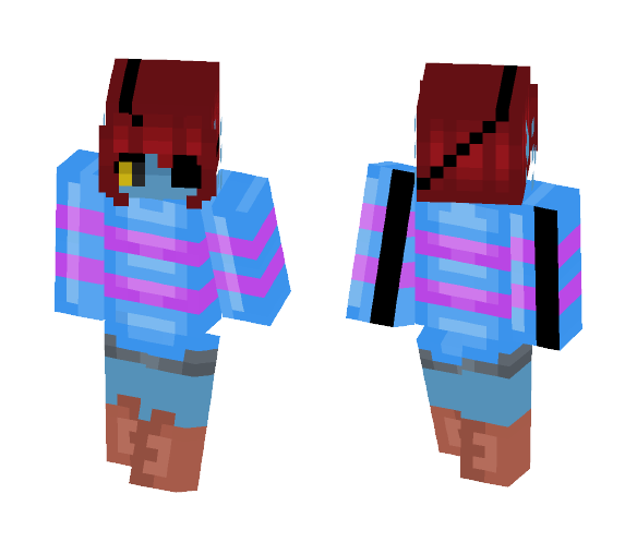 UndyneTale Frisk - Interchangeable Minecraft Skins - image 1