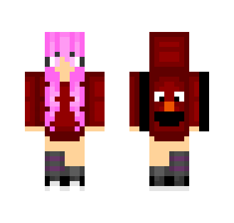 Pink Haired Elmo Girl Skin - Color Haired Girls Minecraft Skins - image 2