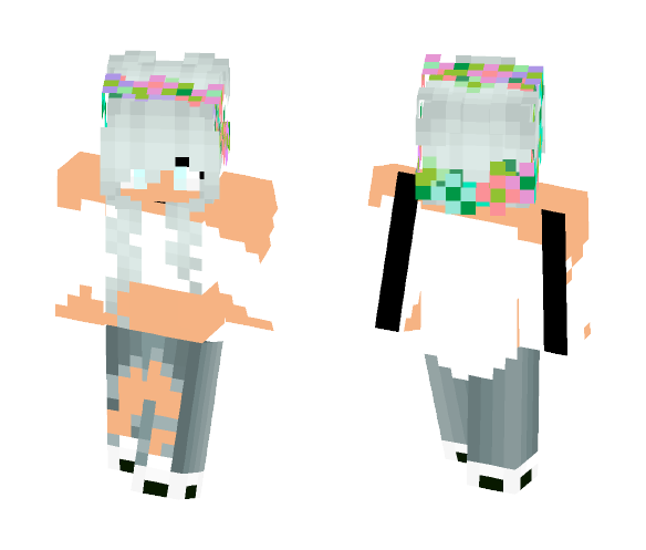 Minty hair - Female Minecraft Skins - image 1