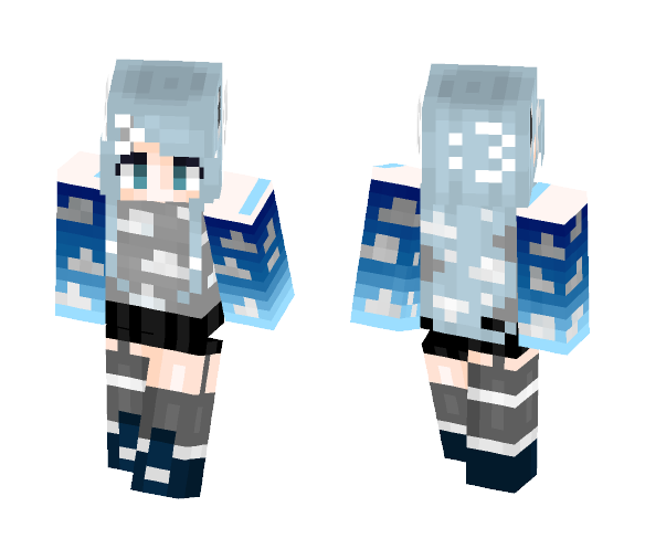 Download Free Cloud :3 Skin for Minecraft image 1 Cloud :3 - Female Minecraft Skins - image 1