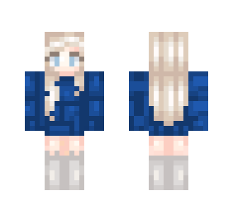 Blue beans ~ {TumblrGirl} - Female Minecraft Skins - image 2