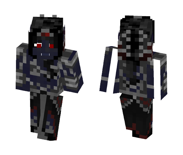 Female Drow Elf Priestess (LotC) - Female Minecraft Skins - image 1