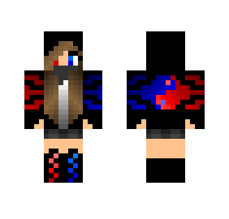 ninja girl red and blue