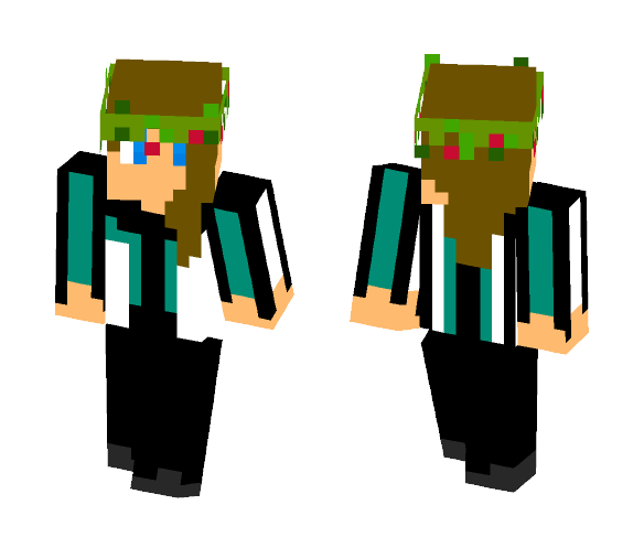 Holly Crown Girl Skin - Girl Minecraft Skins - image 1