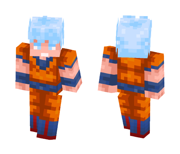 Download Free Goku Kaioken Super Saiyan Blue Skin for Minecraft image 1 Goku Kaioken Super Saiyan Blue - Male Minecraft Skins - image 1