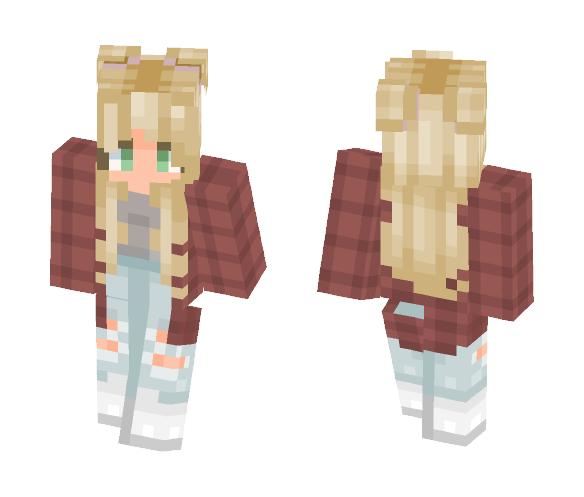 Download Free Sun and Clouds ~ {TumblrGirl} Skin for Minecraft image 1 Sun and Clouds ~ {TumblrGirl} - Female Minecraft Skins - image 1