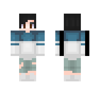 Blue And White Shirt